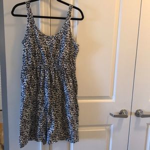 H&M watercolor print dress